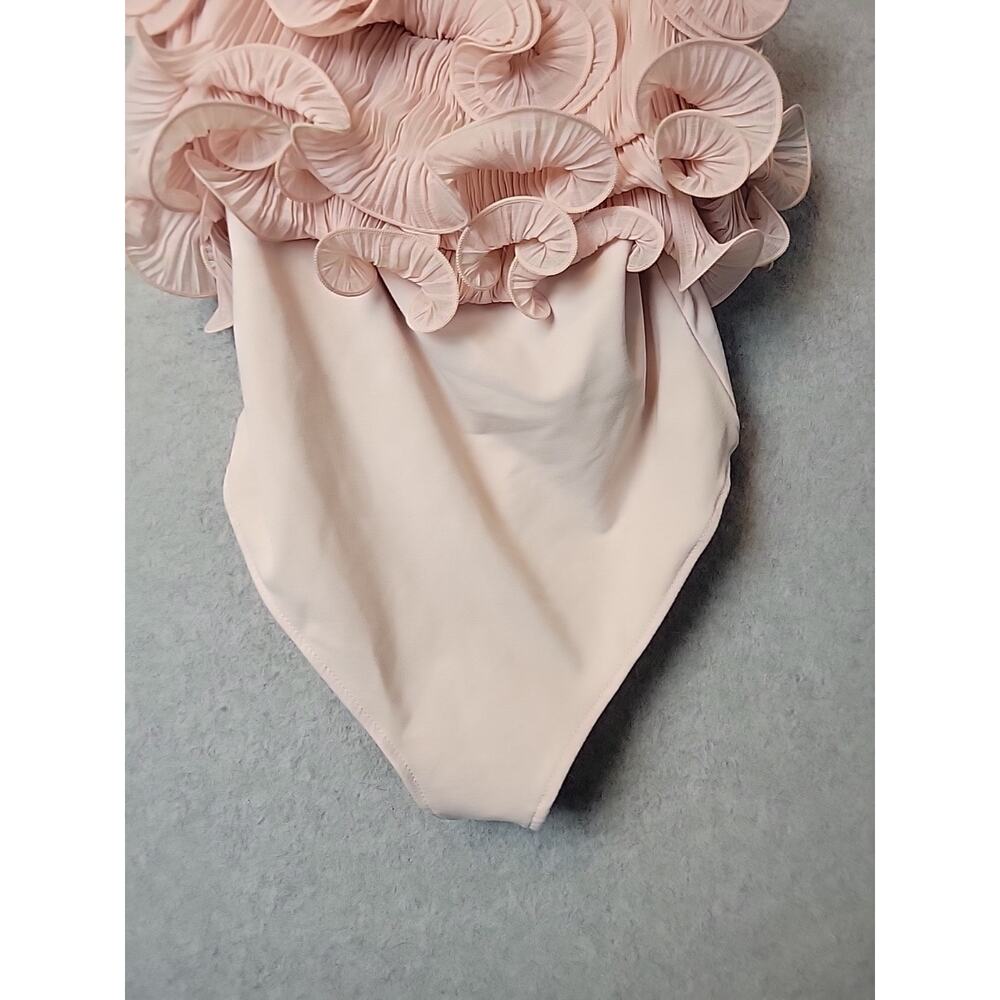 Intimately Free People For The Frill Of It Pink Ruffled Bodysuit Women's XS - Picture 5 of 13